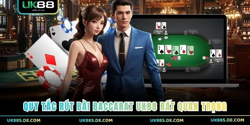 Quy tắc rút bài Baccarat UK88 rất quan trọng